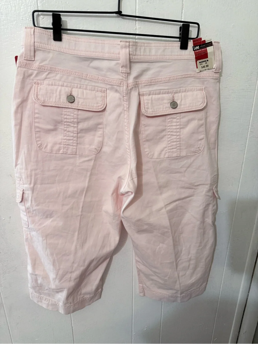 Lee Pale Pink Cargo Capris